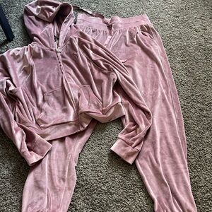 Victoria's Secret Soft Brown Velour Set